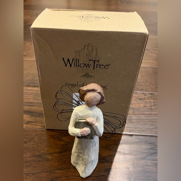 Willow Tree Other - Willow Tree Angel Of Learning In Box By Demdaco Holding A Book Sculpture